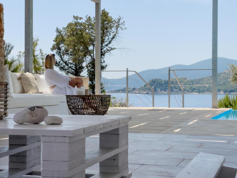 Zidanos Luxurious Sea Front Villa Marandokhórion Exteriér fotografie