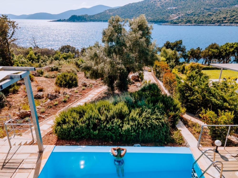 Zidanos Luxurious Sea Front Villa Marandokhórion Exteriér fotografie