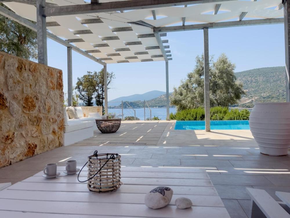 Zidanos Luxurious Sea Front Villa Marandokhórion Exteriér fotografie