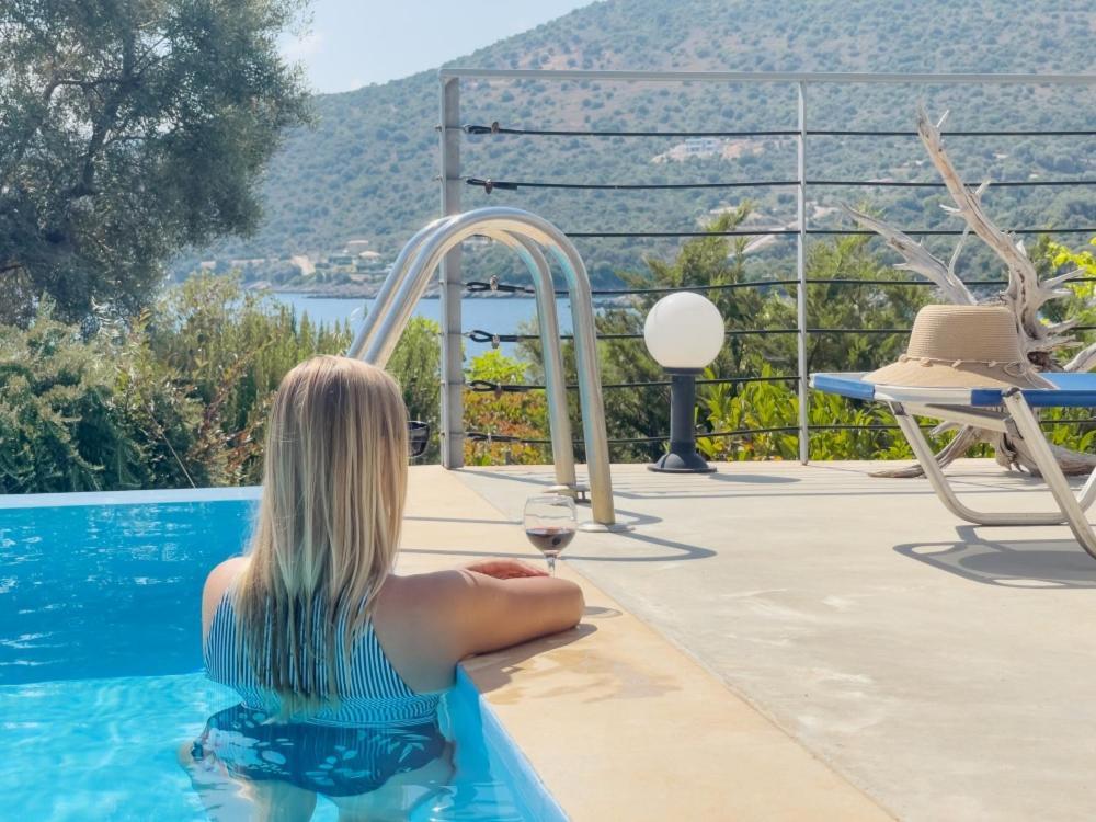 Zidanos Luxurious Sea Front Villa Marandokhórion Exteriér fotografie