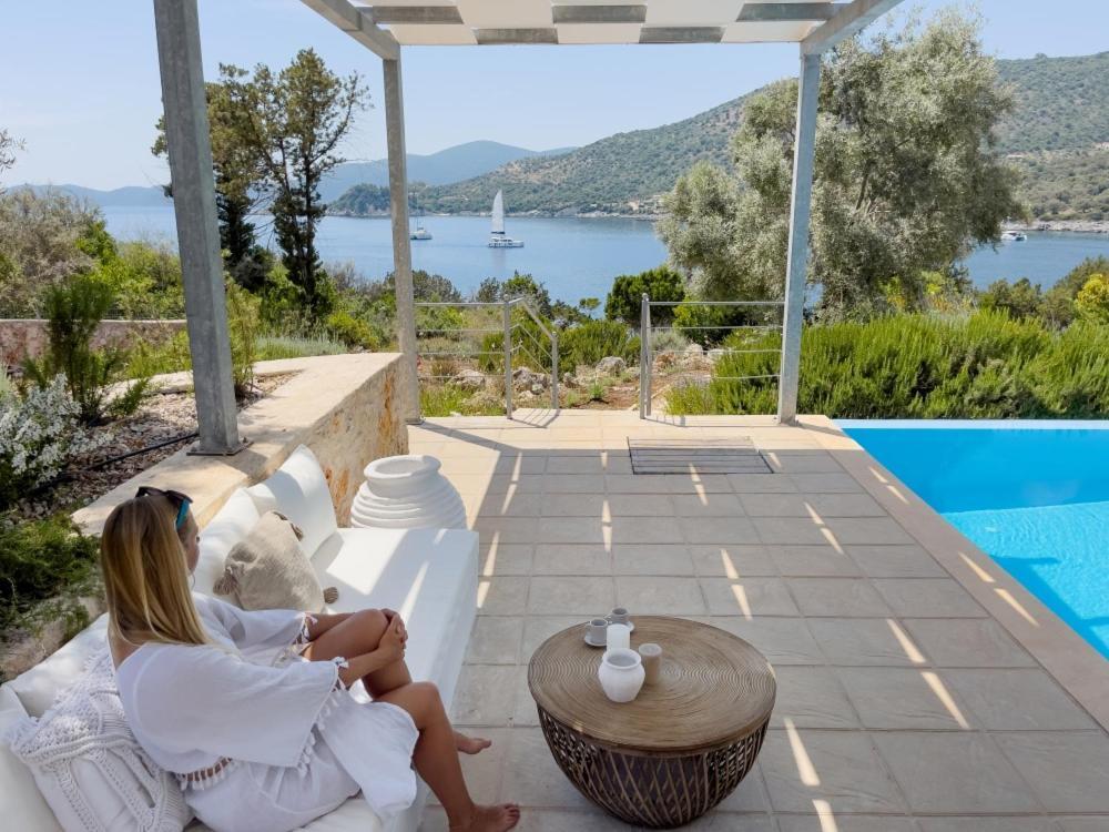 Zidanos Luxurious Sea Front Villa Marandokhórion Exteriér fotografie