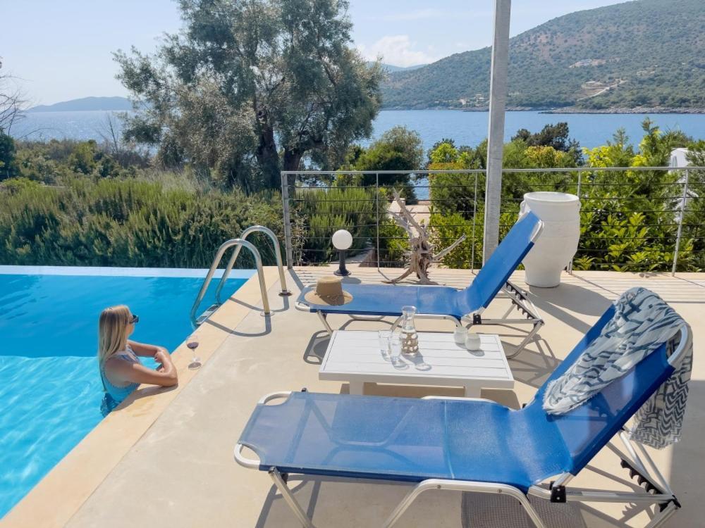Zidanos Luxurious Sea Front Villa Marandokhórion Exteriér fotografie